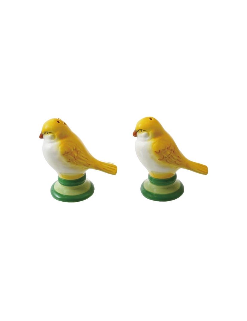 Yellow Lovebird Salt And Pepper Shaker Set