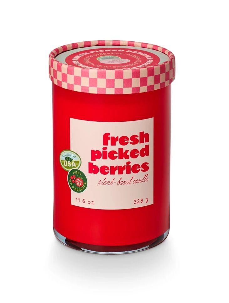 Fresh Picked Berries Farmers Market Plant Based Candle