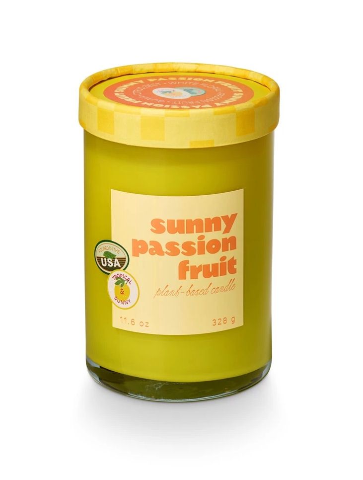 Sunny Passionfruit Farmers Market Plant Based Candle