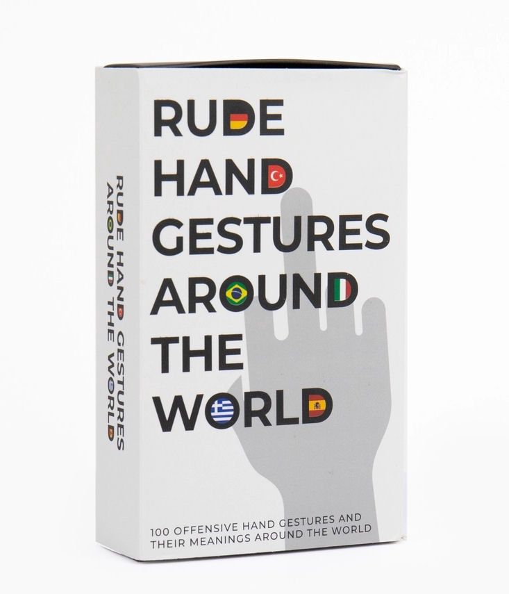 Rude Hand Gestures Around The World Card Deck