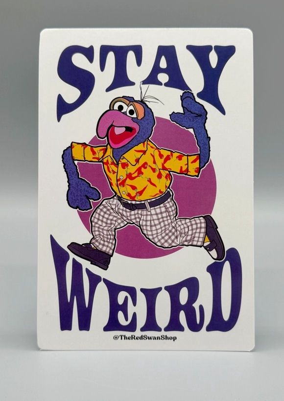 Stay Weird Gonzo Postcard