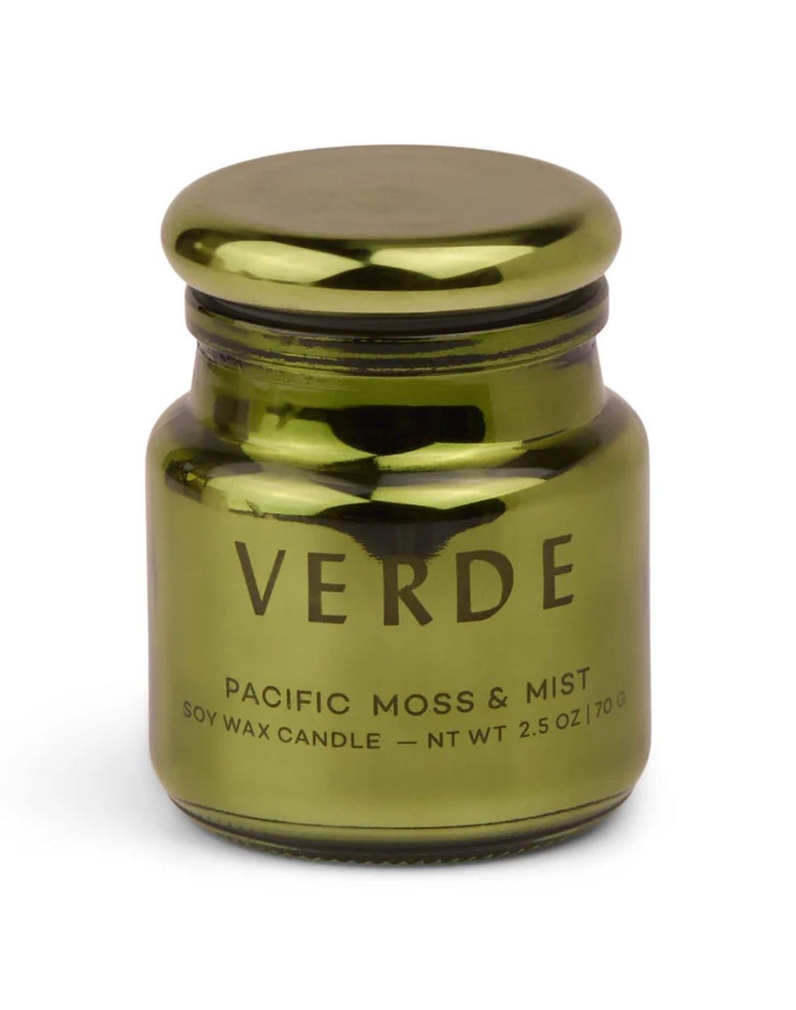 Etched Glass Verde Pacific Moss And Mist 2.5oz Candle