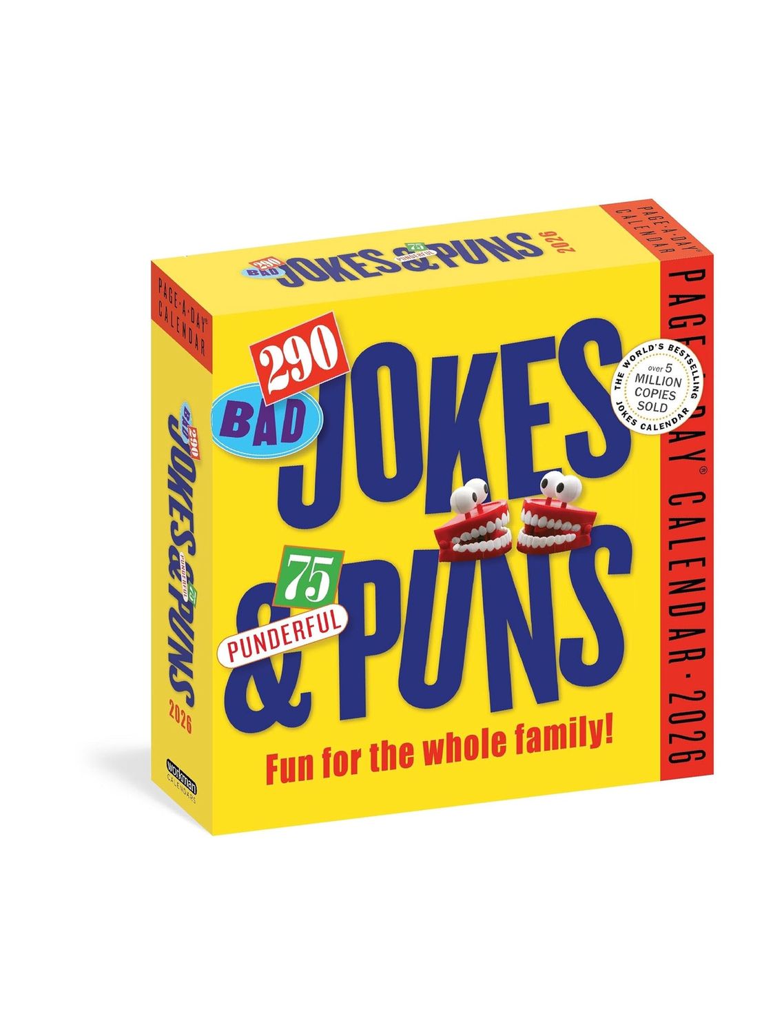 290 Bad Jokes And 75 Punderful Puns Page-A-Day 2026 Calendar