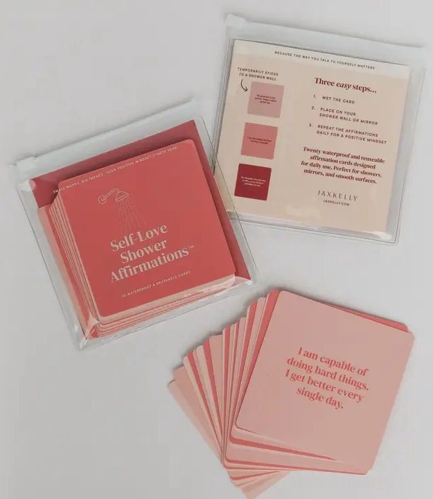 Self-Love Shower Affirmations Cards