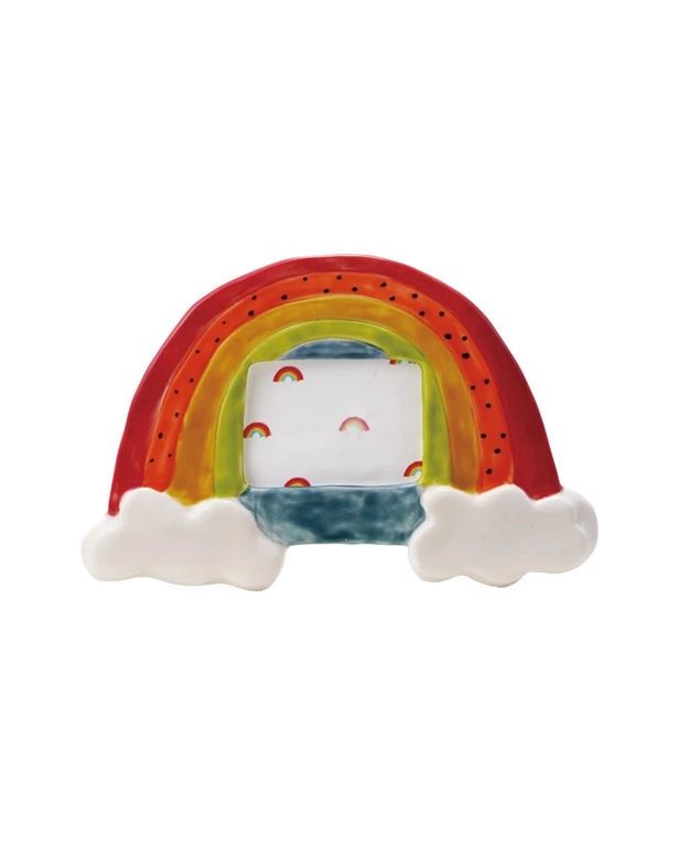 Ceramic Rainbow Picture Frame