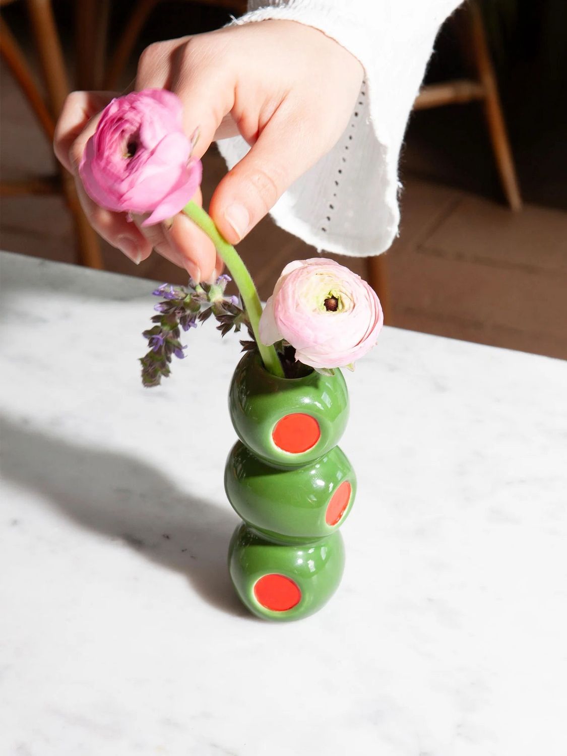 Olivia Olive Mini Vase