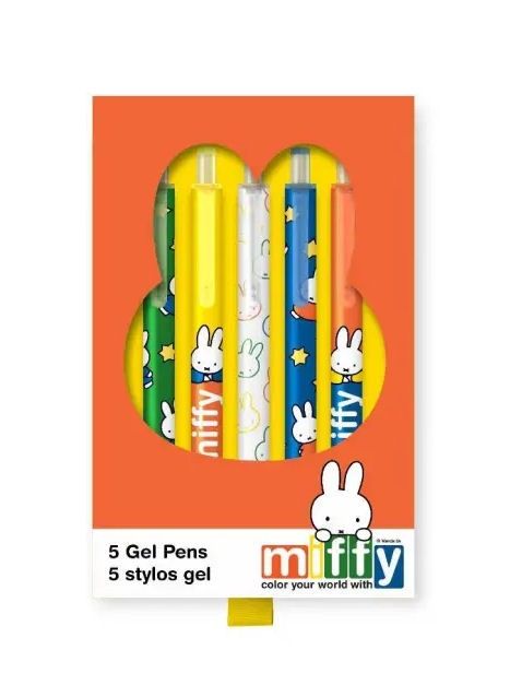 Miffy Set Of Five Soft Gel Pens