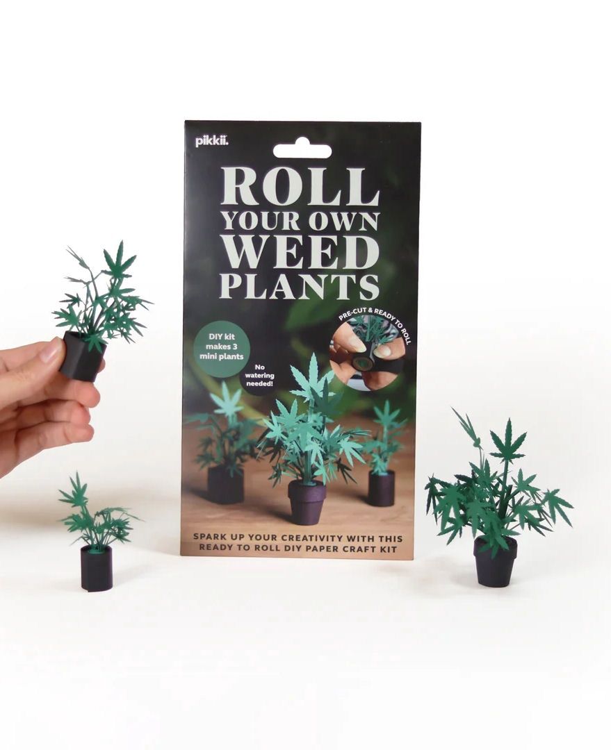 Roll Your Own Weed Plants Origami Kit