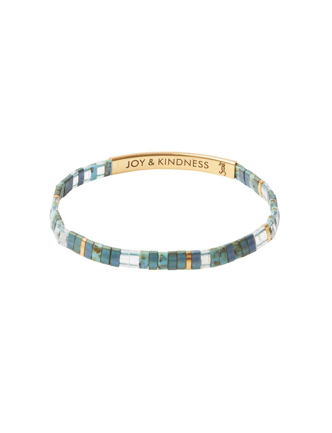Joy And Kindness Good Karma Marine Gold Miyuki Bracelet