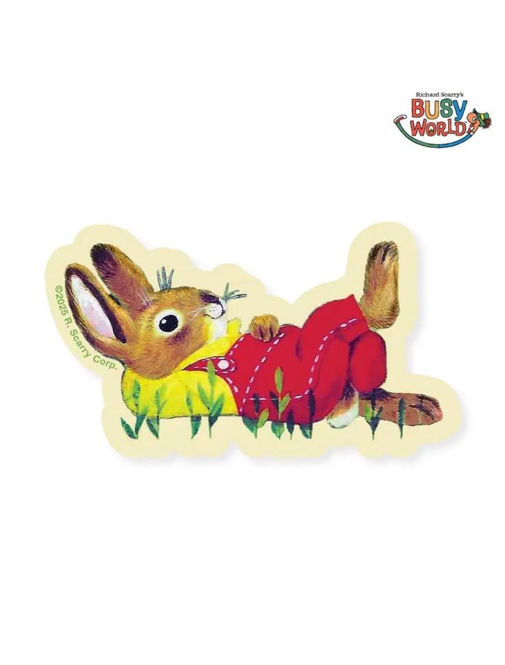 Richard Scarry's Nicholas Bunny Daydream Sticker