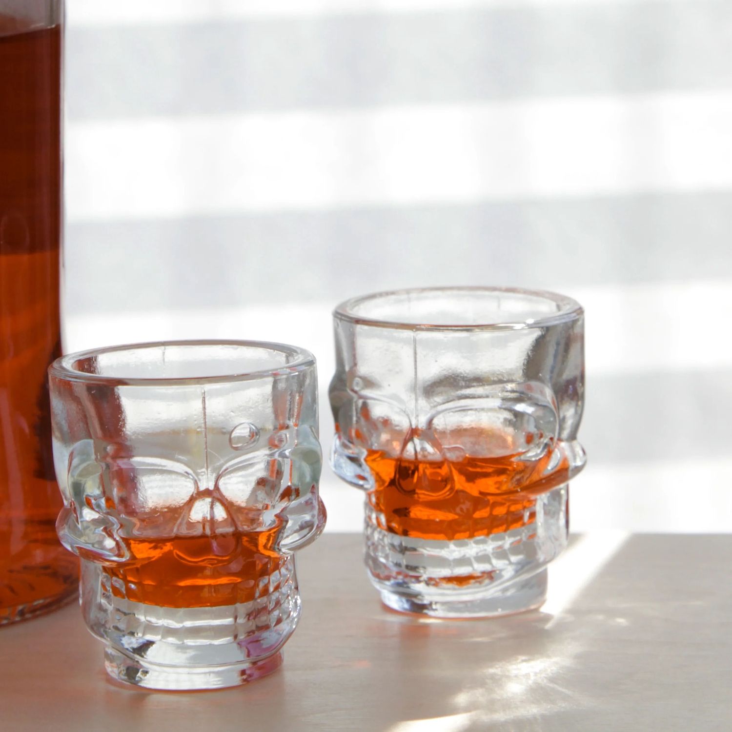 Clear Skull Shot Glass