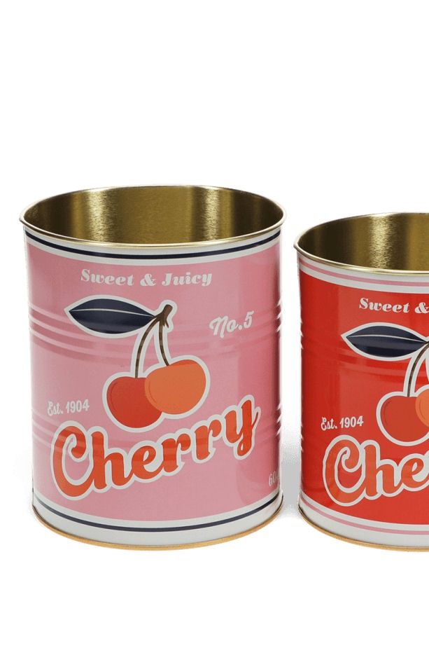 Pink Cherry Medium Storage Tin