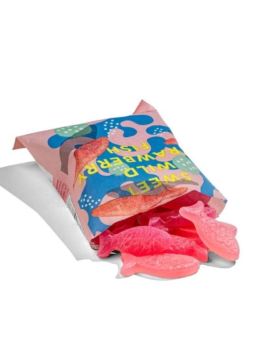 Sweet Wild Strawberry Swedish Fish Candy