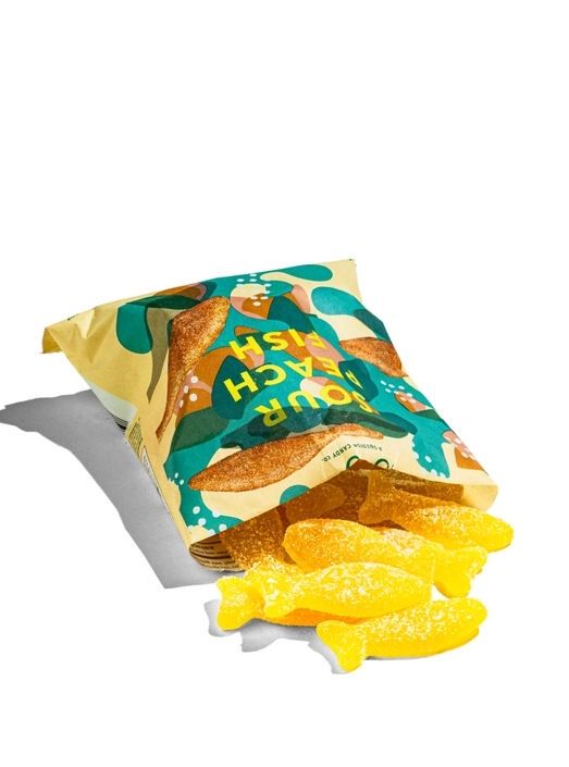 Sour Peach Fish Candy