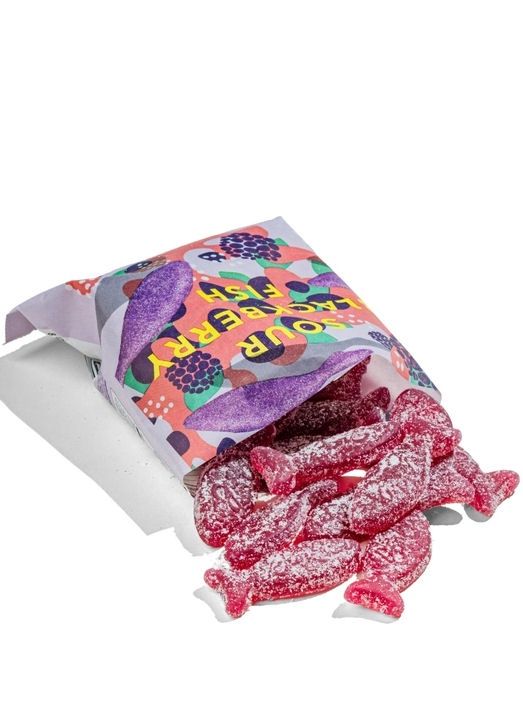 Sour Blackberry Fish Candy