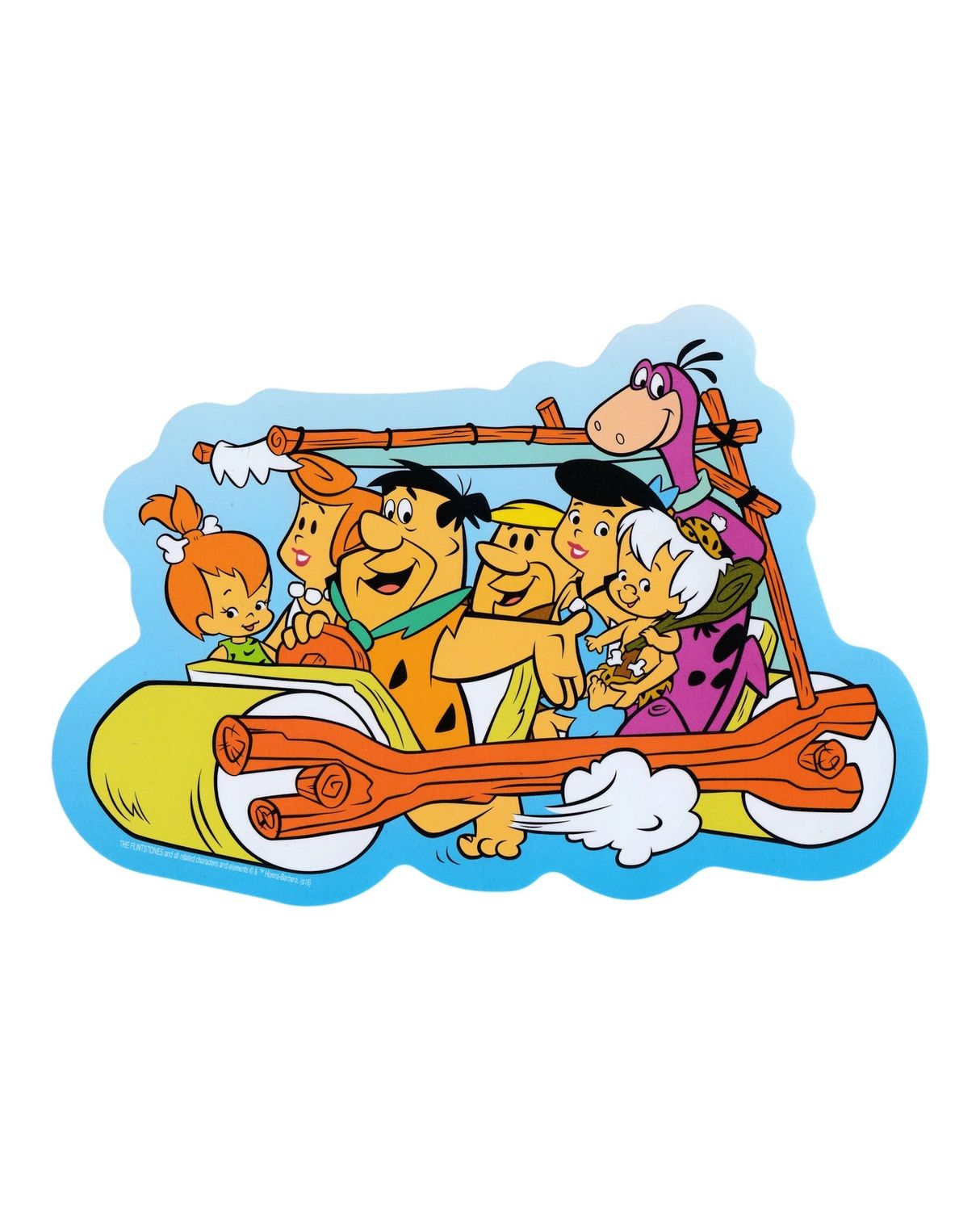 The Flintstones Driving Sticker