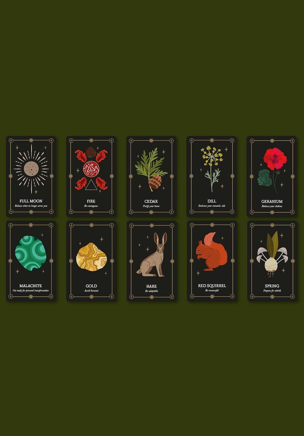 The Witch Of The Forest's Earth Oracle Card Deck