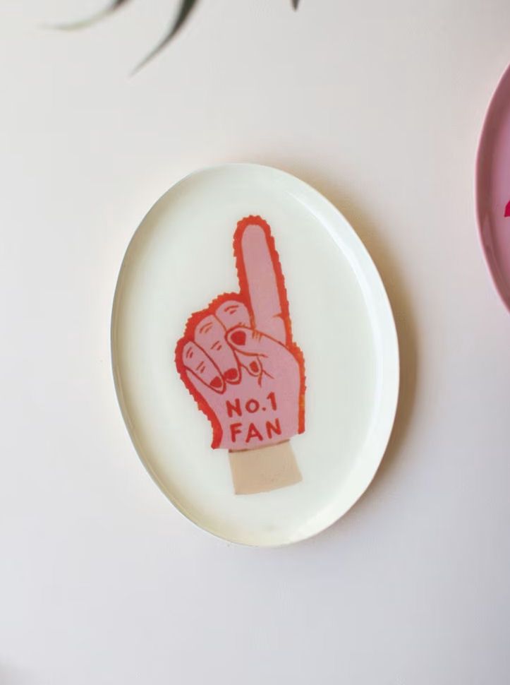 Number One Fan Foam Finger Trinket Dish