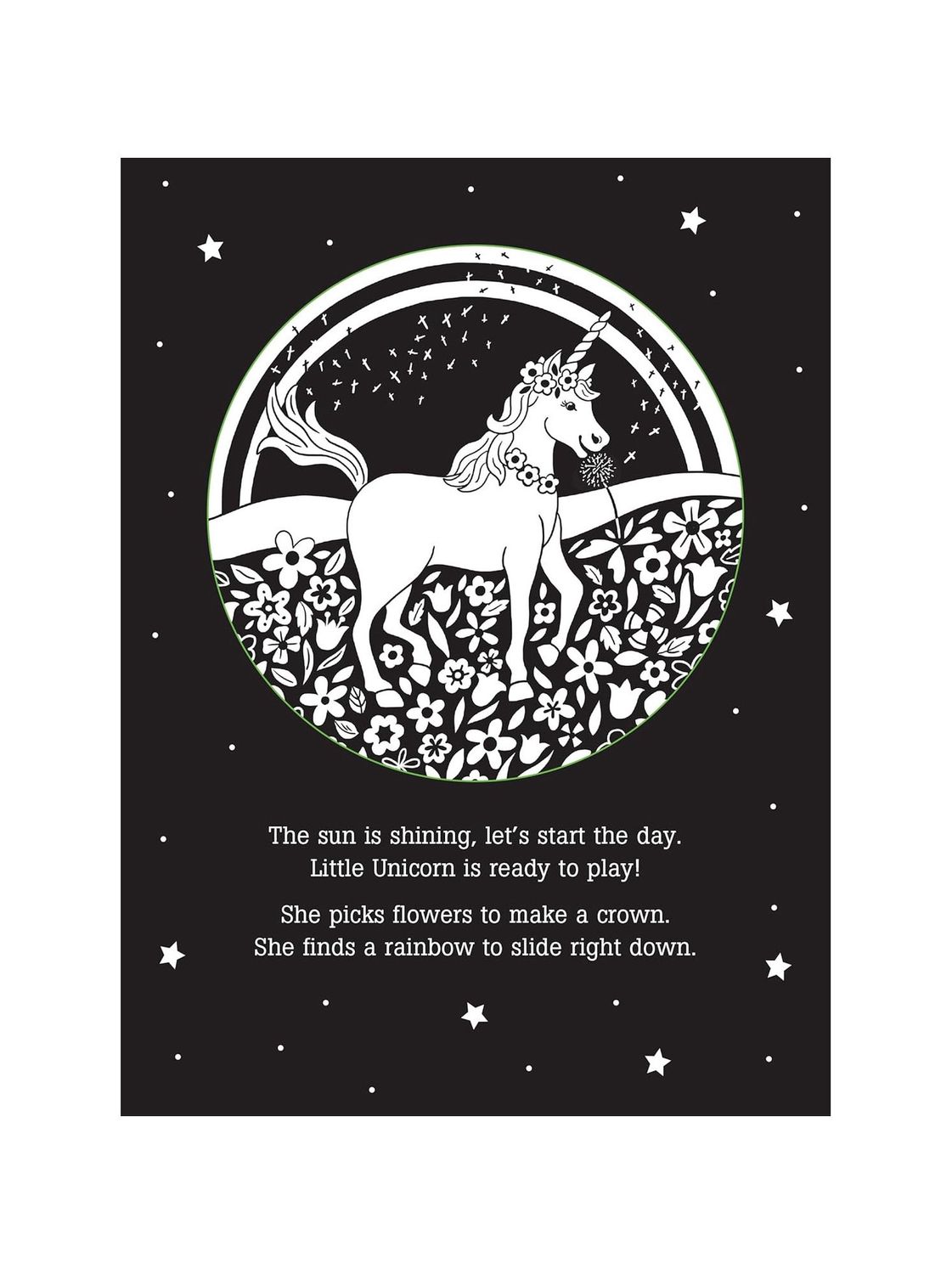 Unicorn’s Magical Day Bedtime Shadow Hardcover Book
