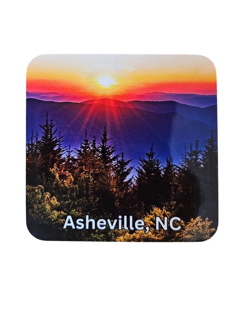 Asheville NC Sunset Coaster