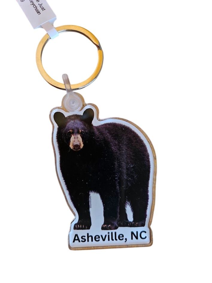 Just Bear Asheville NC Keychain