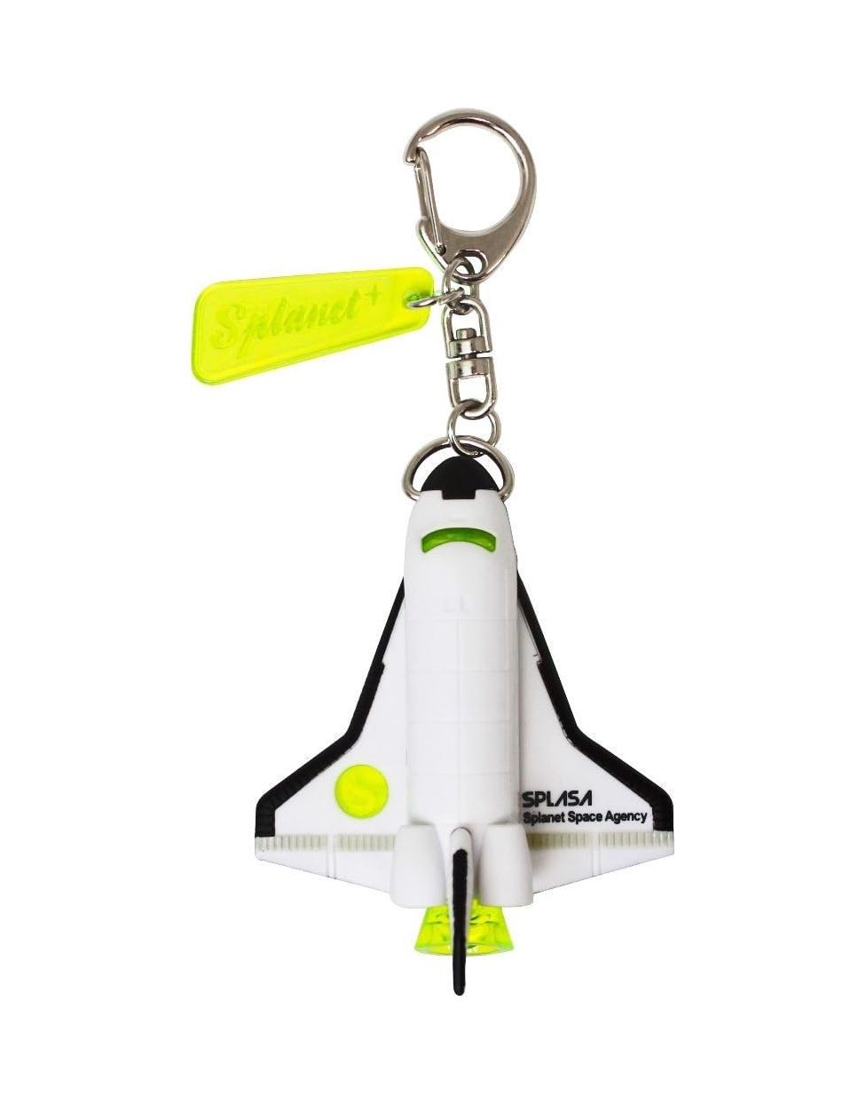 Space Rocket Light Keychain, Color: Yellow