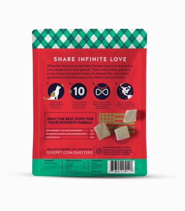 Santa Claws Freeze Dried Christmas Cat Treats