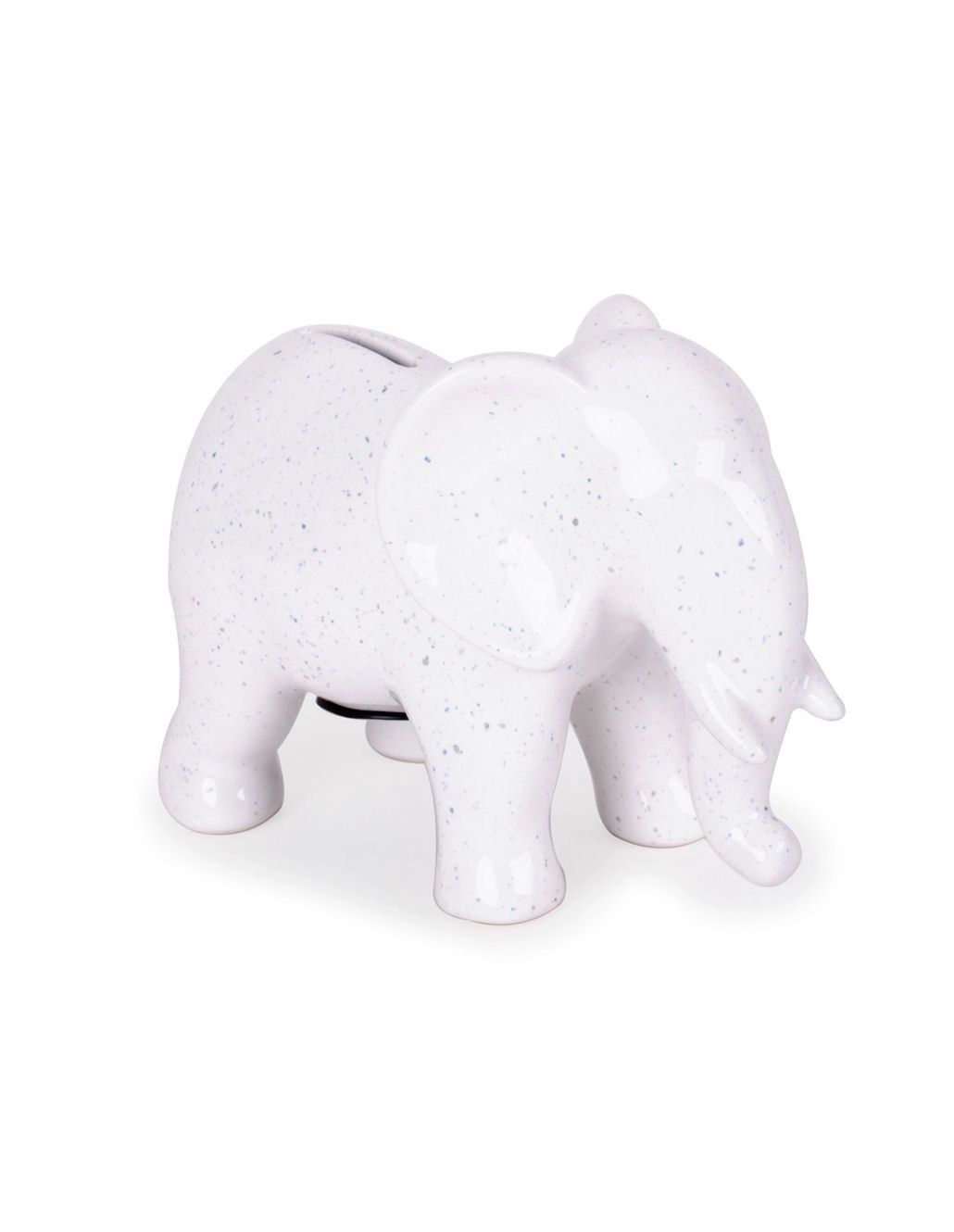 White Ceramic Elephant Money Bank