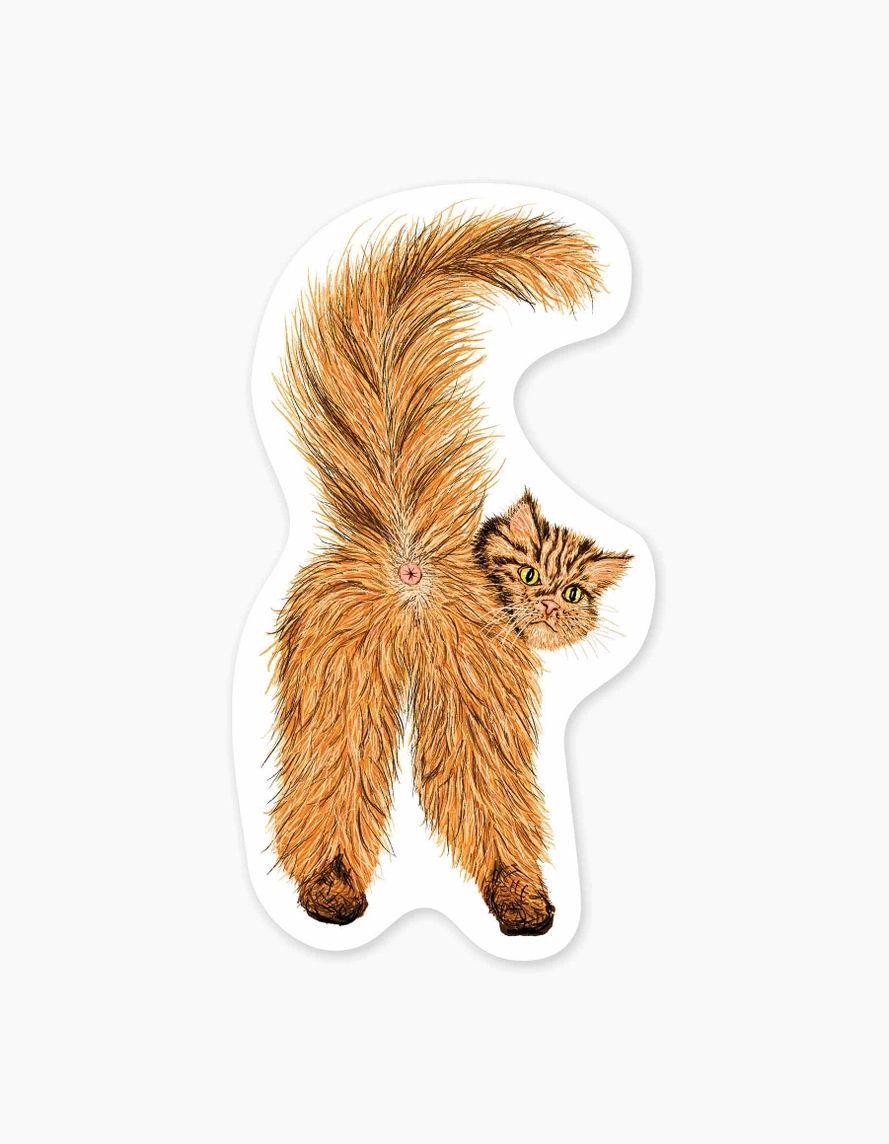 Cat Butt Sticker