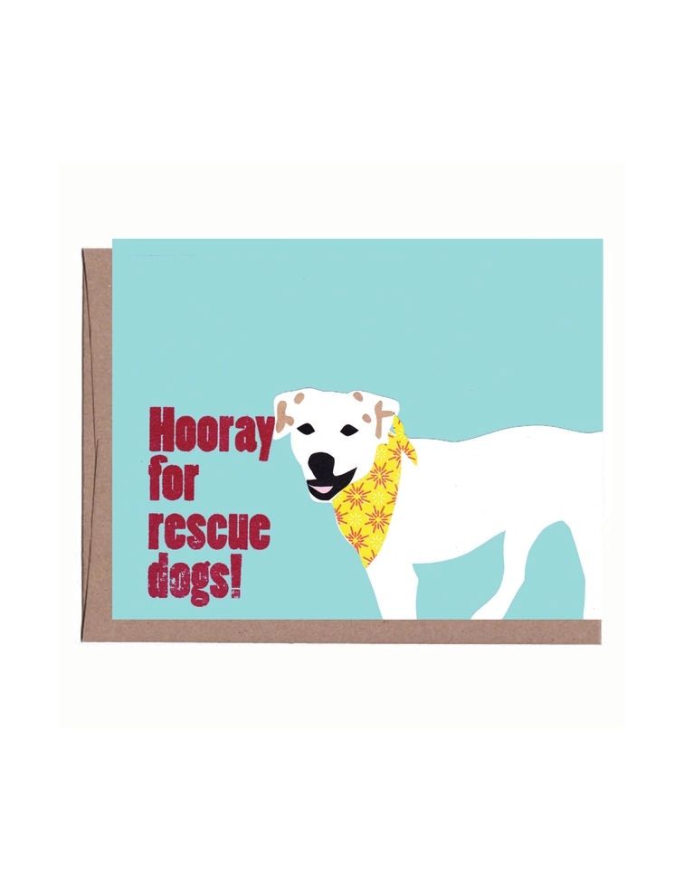 Hooray For Rescue Dogs Card