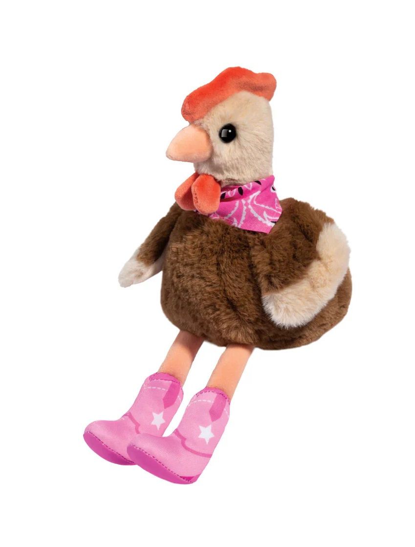 Cowgirl Chicken Stuffed Animal
