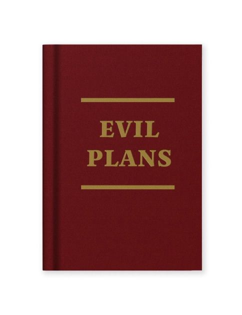 Evil Plans Mini Fabric Hardcover Notebook