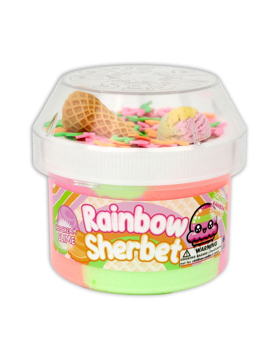 Rainbow Sherbet Slime