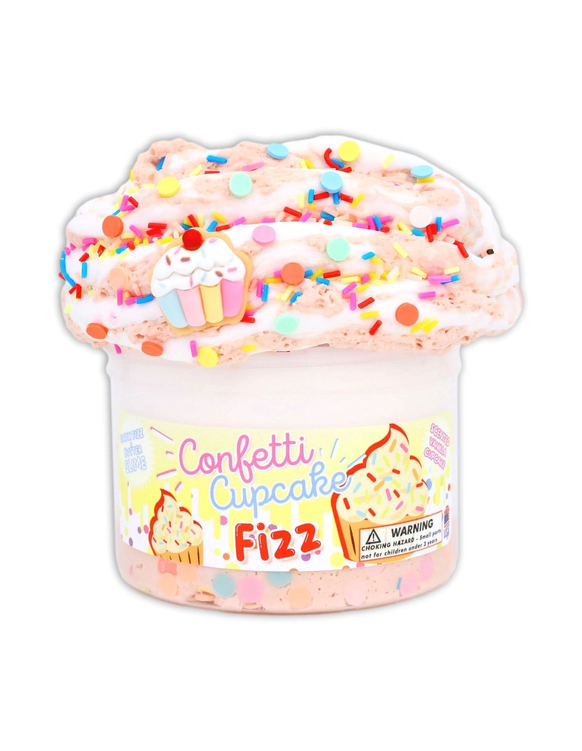 Confetti Cupcake Fizz Dope Slime