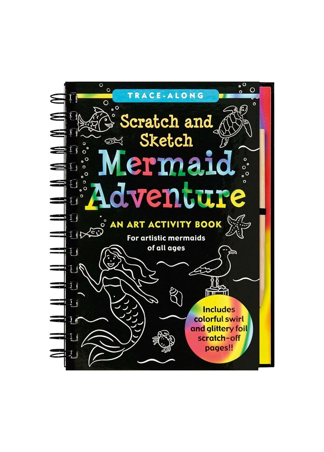 Scratch And Sketch Mermaid Hardcover Spiral Book