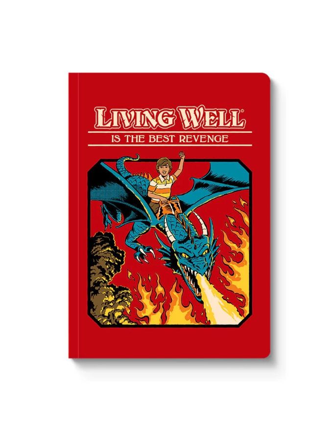 Living Well Is The Best Revenge Paperback Notebook
