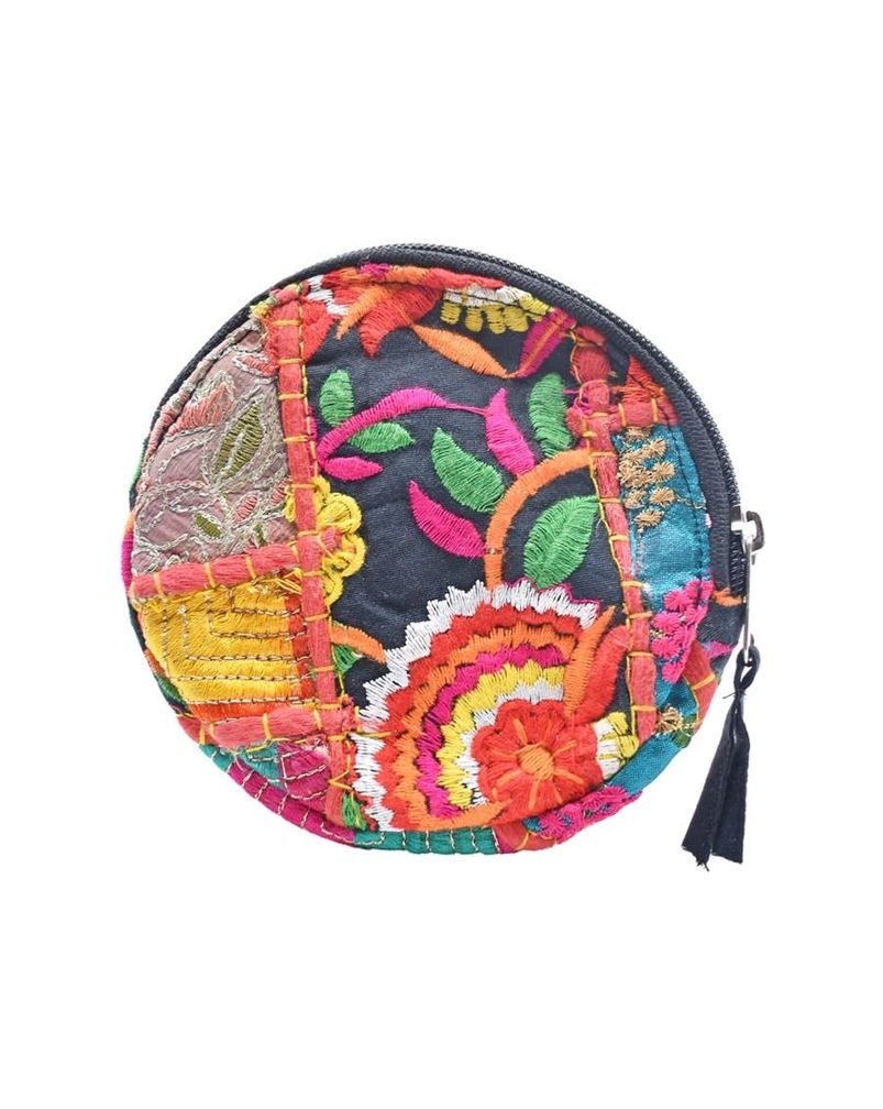 Round Patchwork Coin Purse