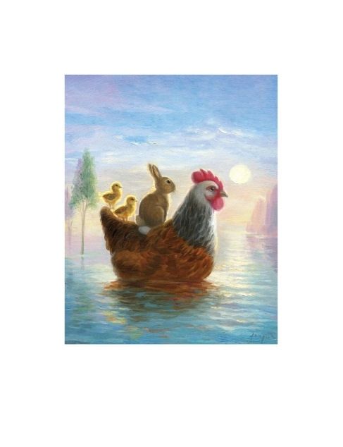 Isabella And The Chicken Card