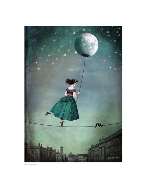 Moonwalk Tightrope Card