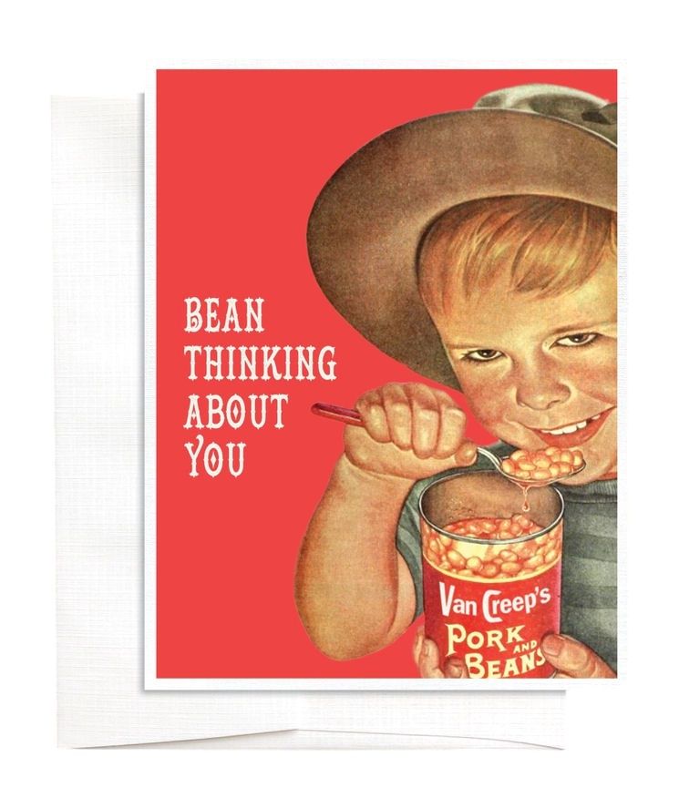 Bean Thinking About You Card