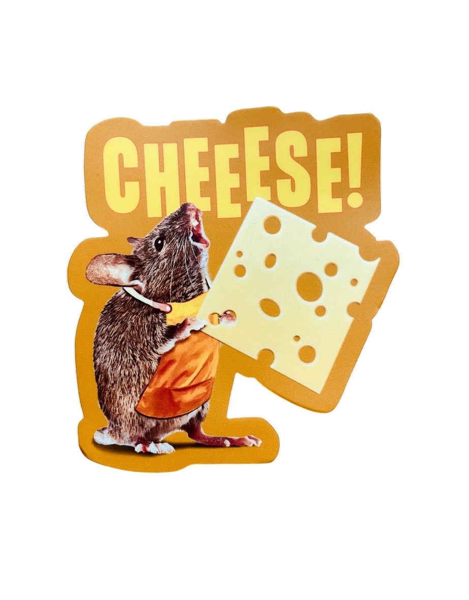 Cheese Mouse Sticker