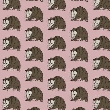 Opossum Wrapping Paper