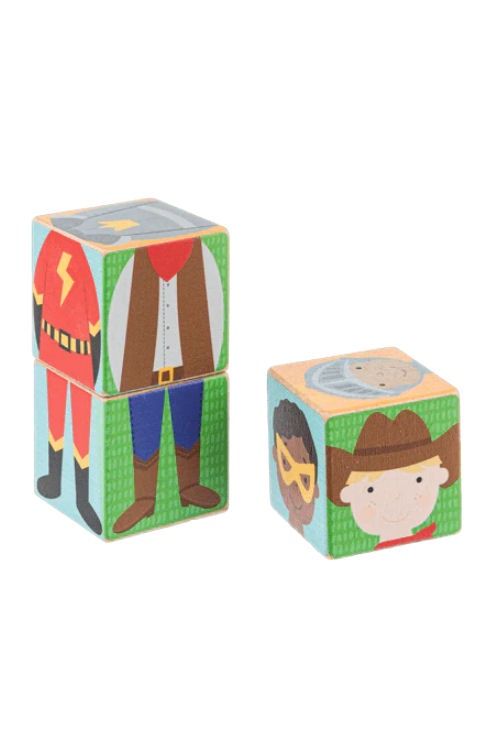 Wooden Mix And Match Boy Doll