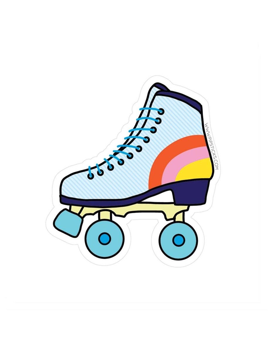 Retro Rainbow Skate Sticker
