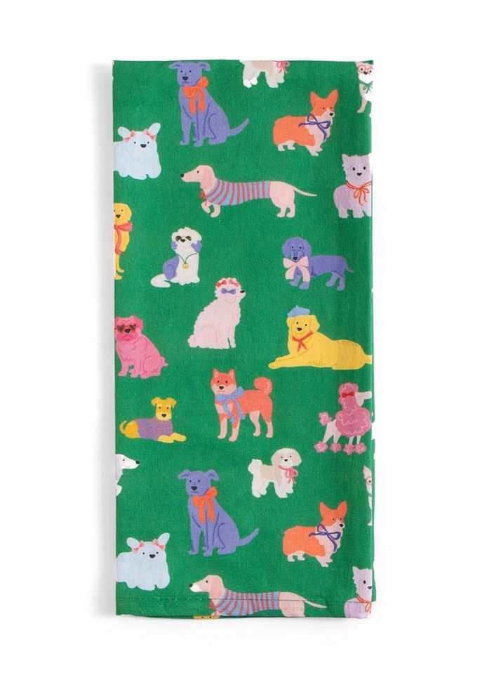 Dapper Dogs Tea Towel