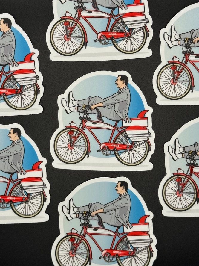 Pee Wee Herman Bicycle Sticker