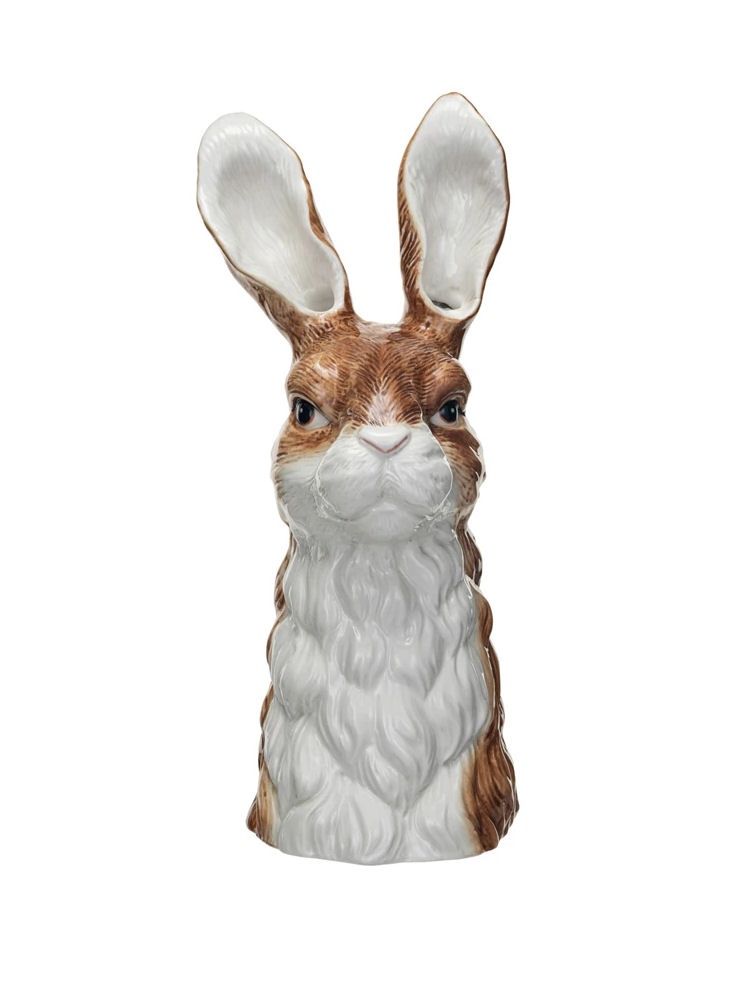 Rabbit Stoneware Vase