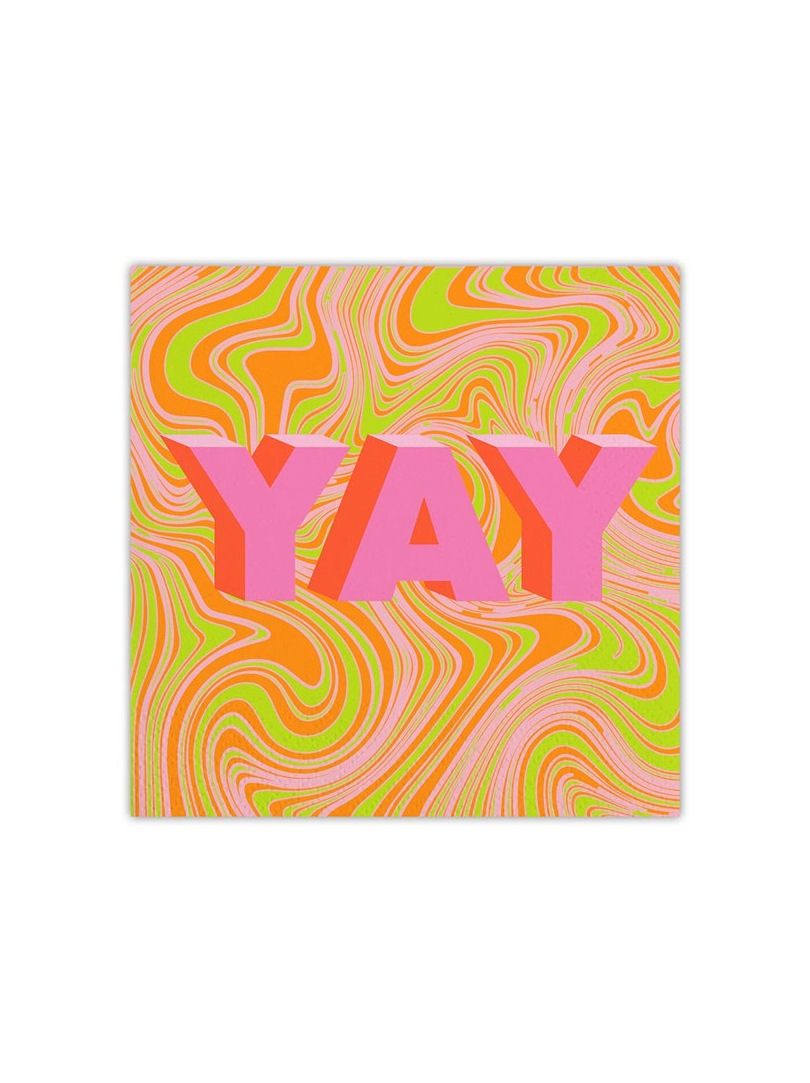 Yay Swirl Beverage Napkins