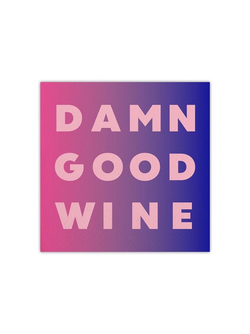Damn Good Wine Beverage Napkins