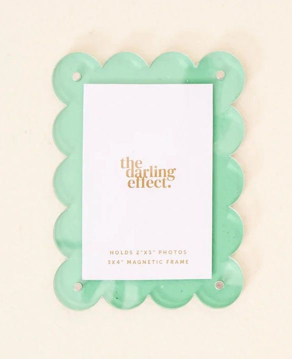 Mini Acrylic Mint Green Picture Frame Magnet